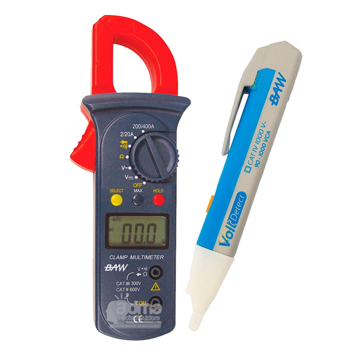 PINZA VOLTAMPEROMETRICA DT202C + BUSCAPOLO INDUCTIVO
