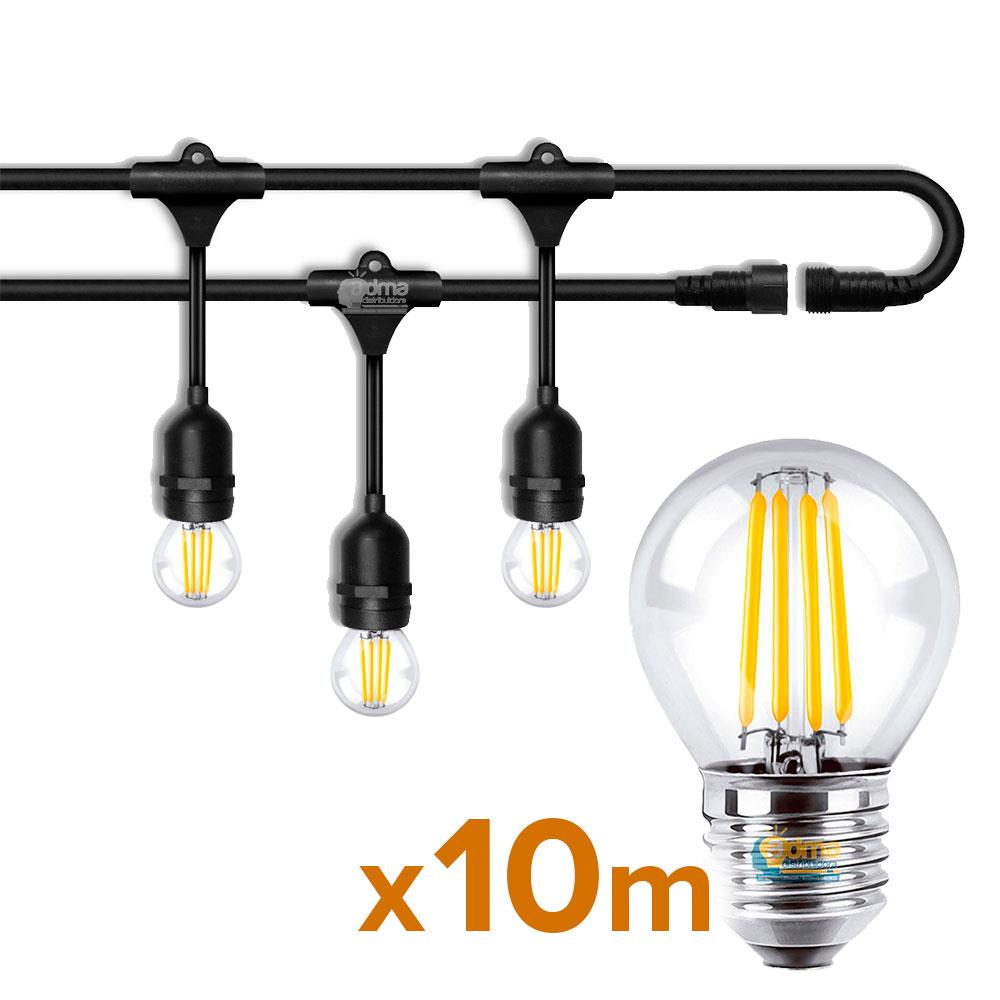 GUIRNALDA 10 METROS + 20 LUCES 4W IP66