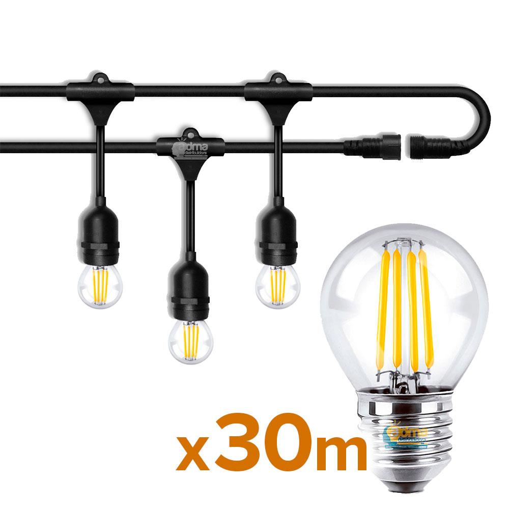 GUIRNALDA 30 METROS + 60 LUCES 4W IP66