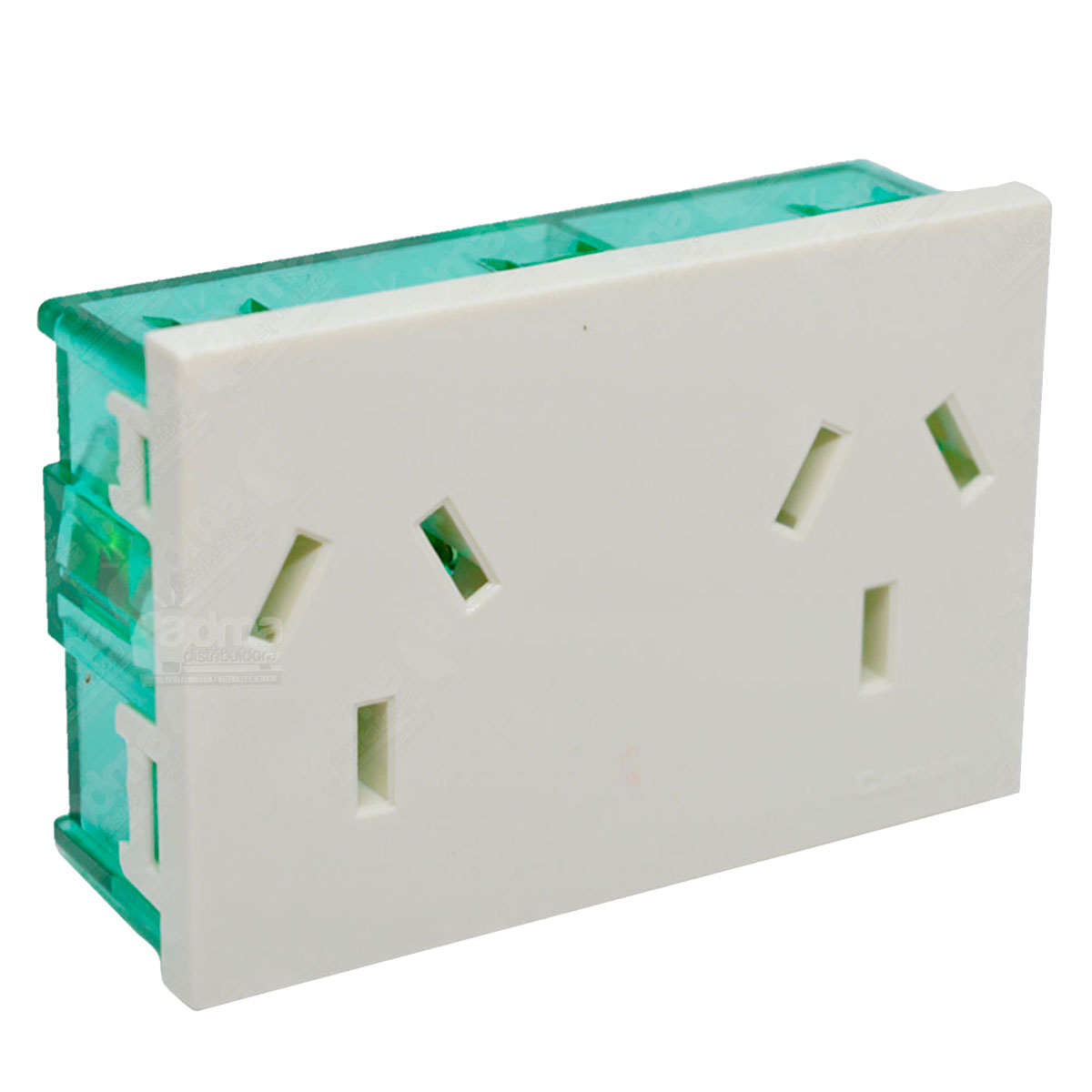 MODULO TOMA 10A BIPOLAR C/TIERRA DOBLE PREFIT CAMBRE