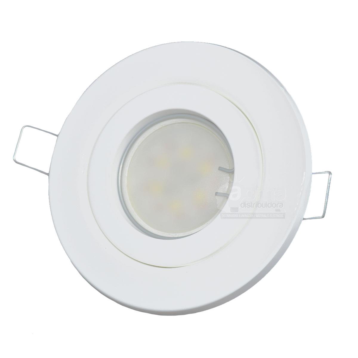 SPOT BLANCO + ZOCALOGU10 + DICROICA FRIA 7W