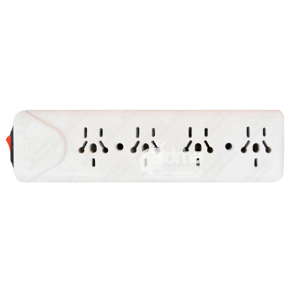 ZAPATILLA 4 TOMAS C/ INTERRUPTOR Y BORNERA TAAD