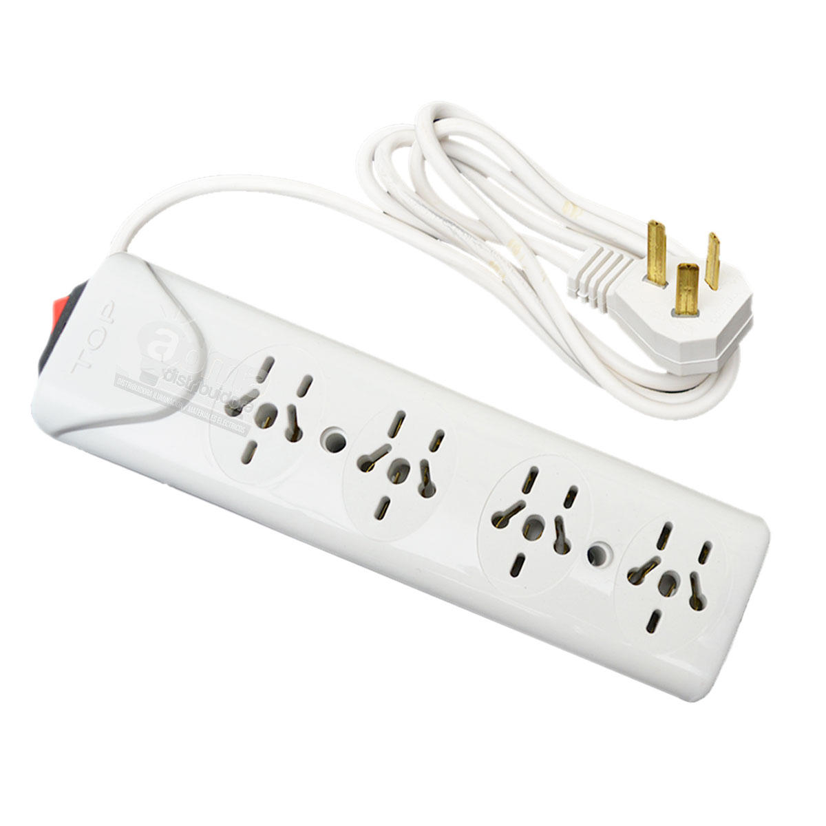 ZAPATILLA 4 TOMAS C/ INTERRUPTOR Y CABLE TAAD