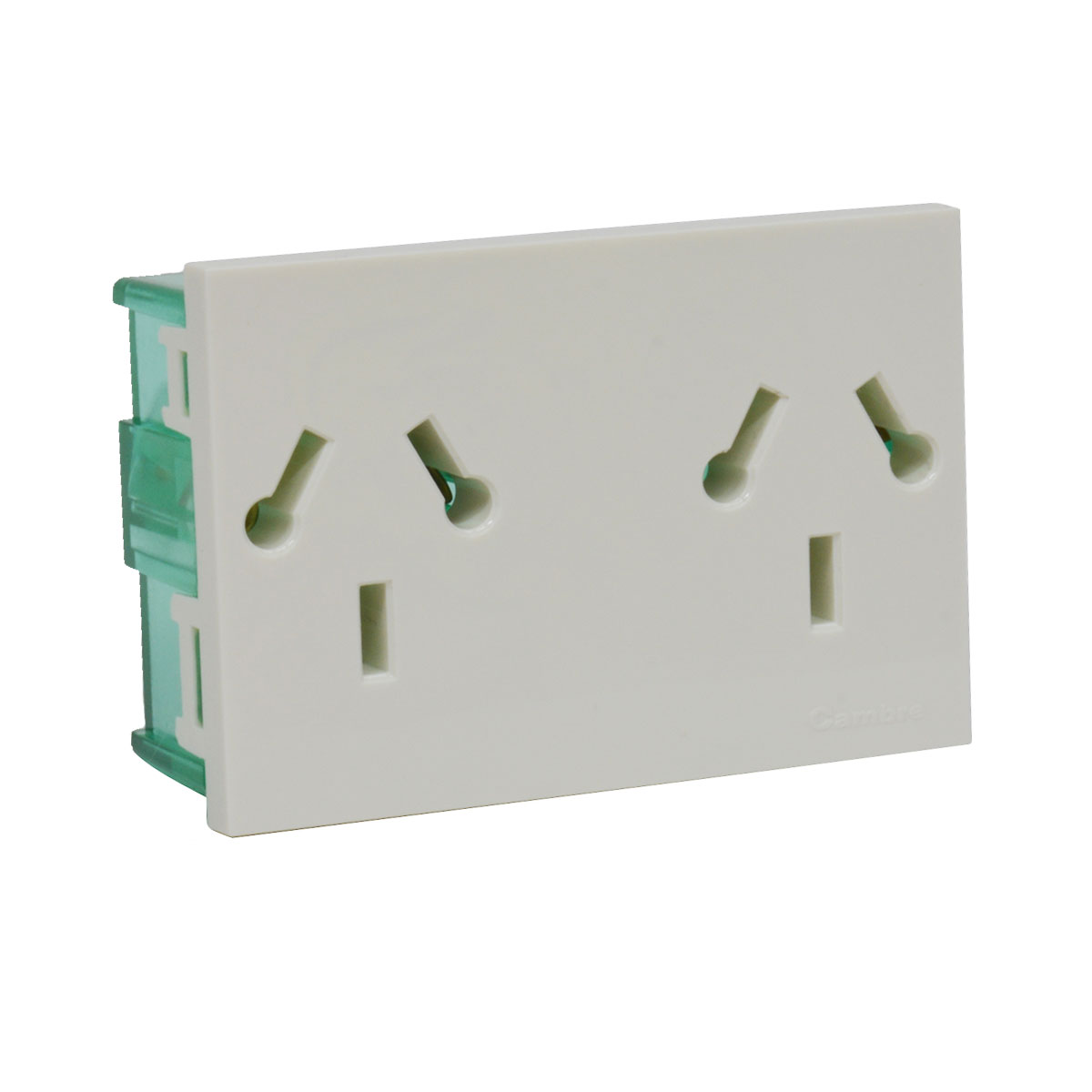 MODULO DOBLE TOMA 10A EASY FIT COMBINADO CAMBRE