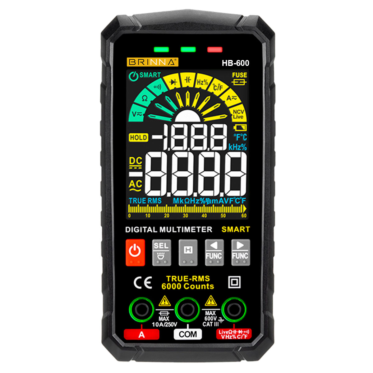 MULTIMETRO BRINNA HB-600 PILAS INCLUIDAS