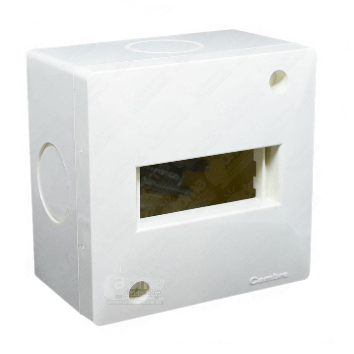 CAJA EXTERIOR PORTAMODULOS 1 MODULO IP40 BLANCO CAMBRE