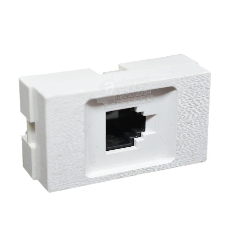 MODULO TOMA TELEFONO RJ11 MITO PLATINUM BLANCO JELUZ
