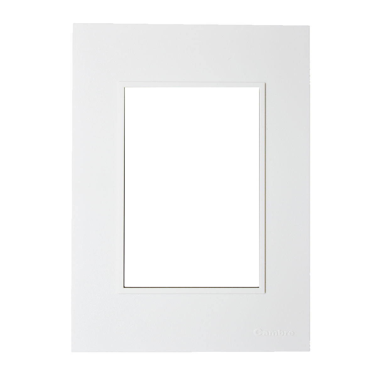 TAPA CON DISTANCIADOR BLANCA 4 MODULOS BAUHAUS CAMBRE