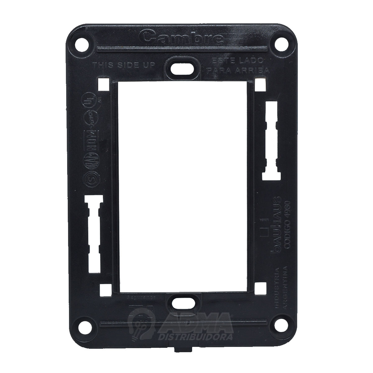BASTIDOR 10X5 BAUHAUS NEGRO CAMBRE