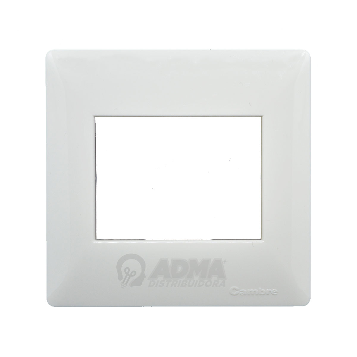 TAPA MIGNON 5X5 CAMBRE SIGLO XXII 2 MODULOS BLANCA