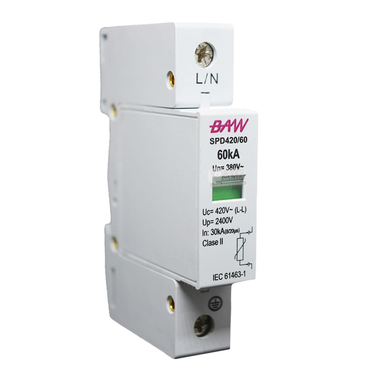 DESCARGADOR SOBRETENSIONES 1P 60KA-2400