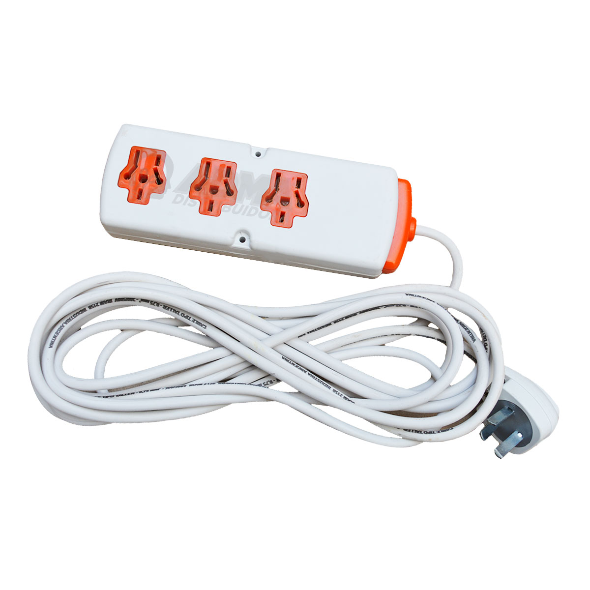 ZAPATILLA MULTINORMA 3 TOMAS CABLE 5M BLANCA