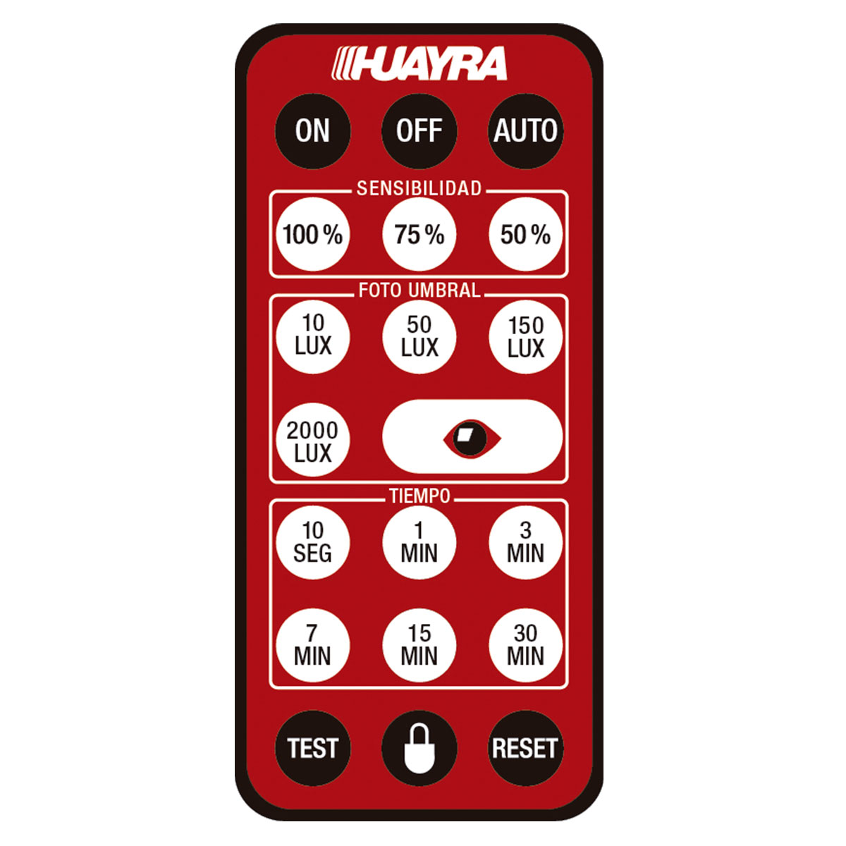 CONTROL REMOTO PARA PROGRAMACION DE SENSORES 216/221