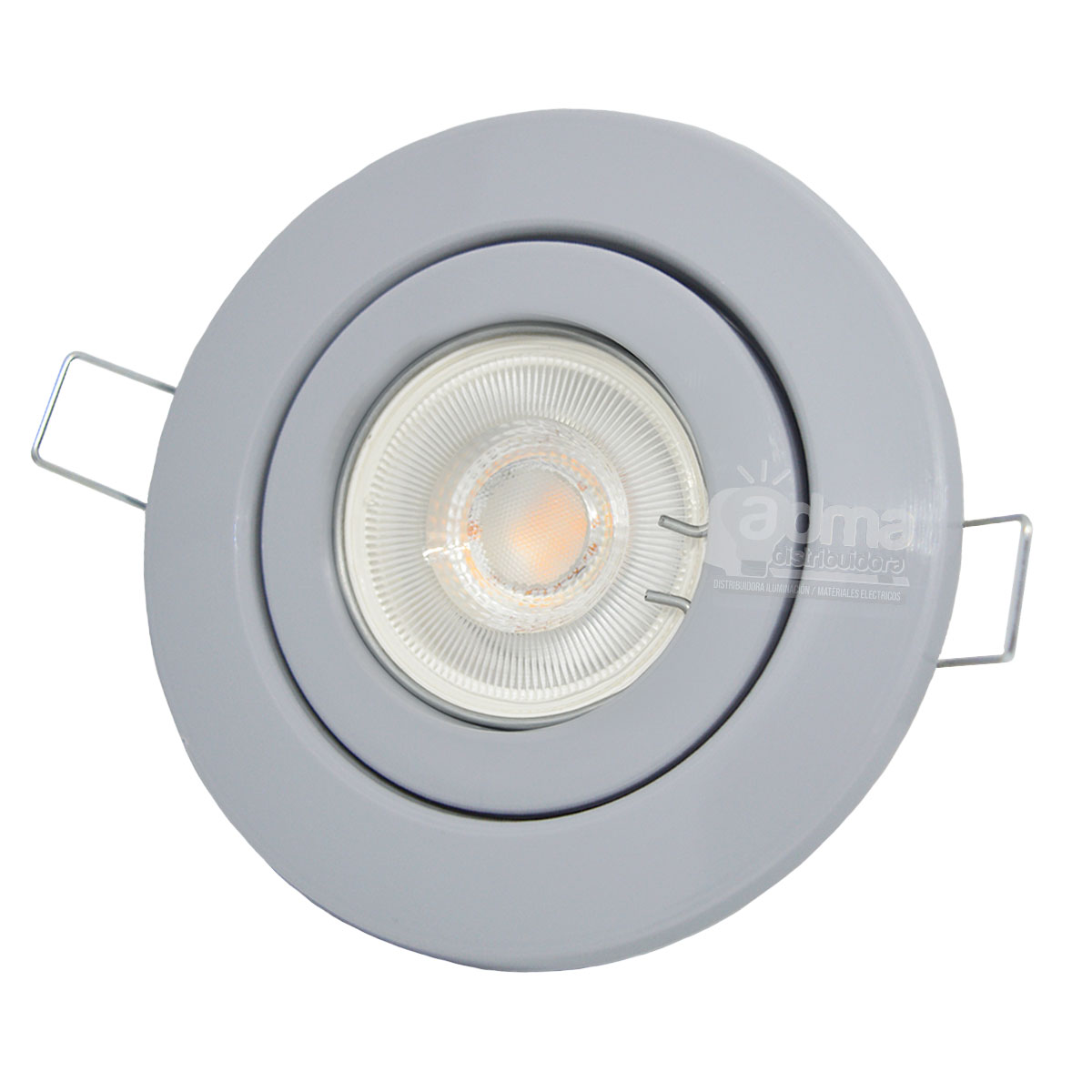 SPOT GRIS + ZOCALOGU10 + DICROICA CALIDA 9W