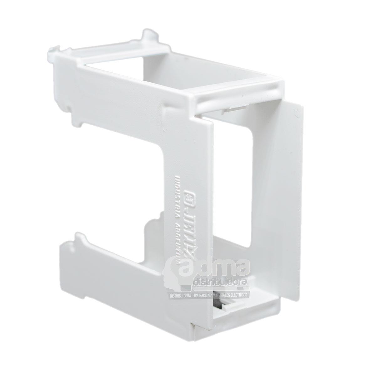 SOPORTE DIN 1 MODULO BLANCO JELUZ