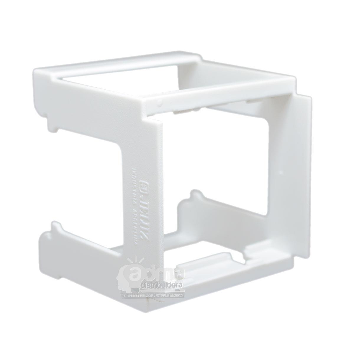 SOPORTE DIN 2 MODULOS BLANCO JELUZ