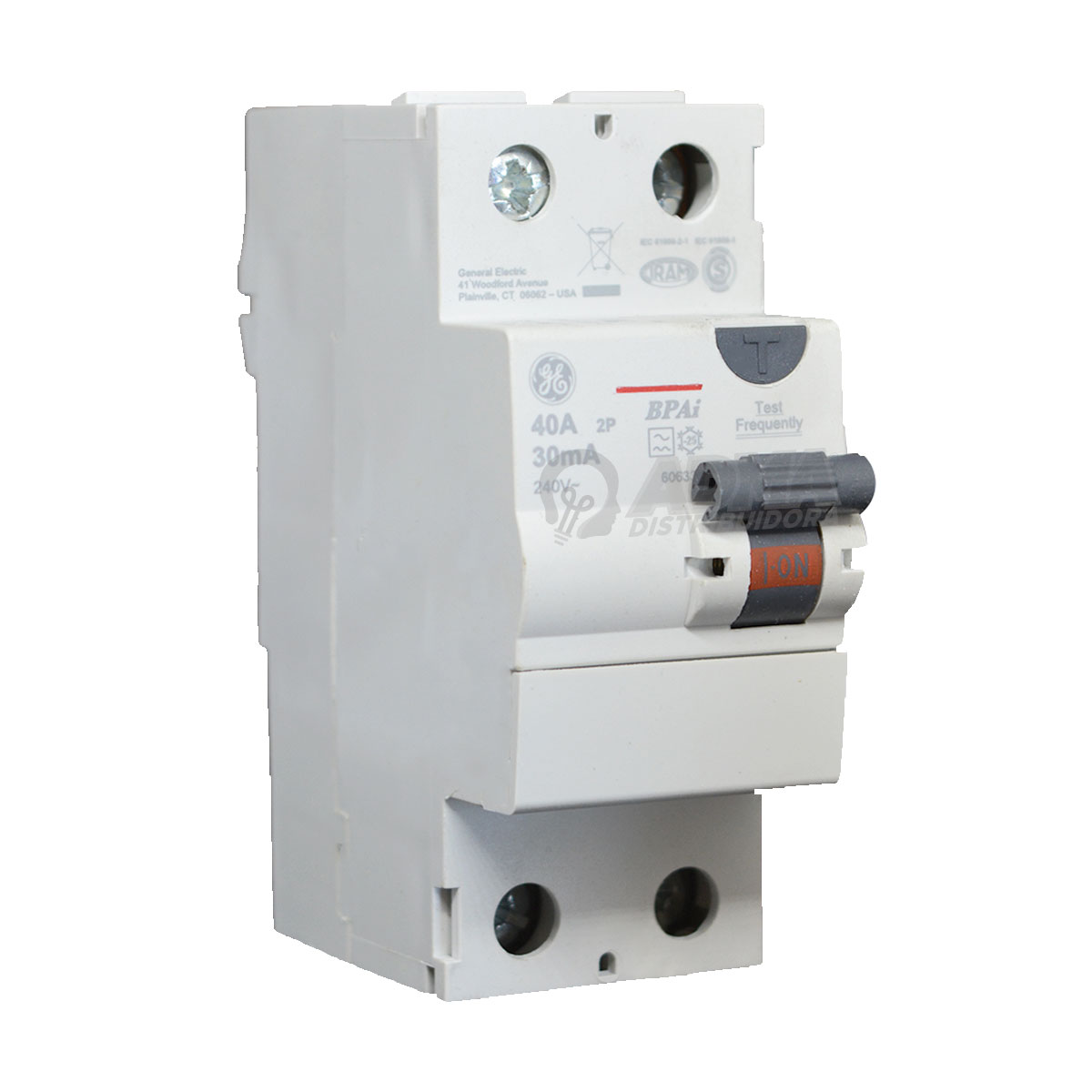 DISYUNTOR DIFERENCIAL BIPOLAR 40A 30MA "AI" ALTA INMUNIDAD
