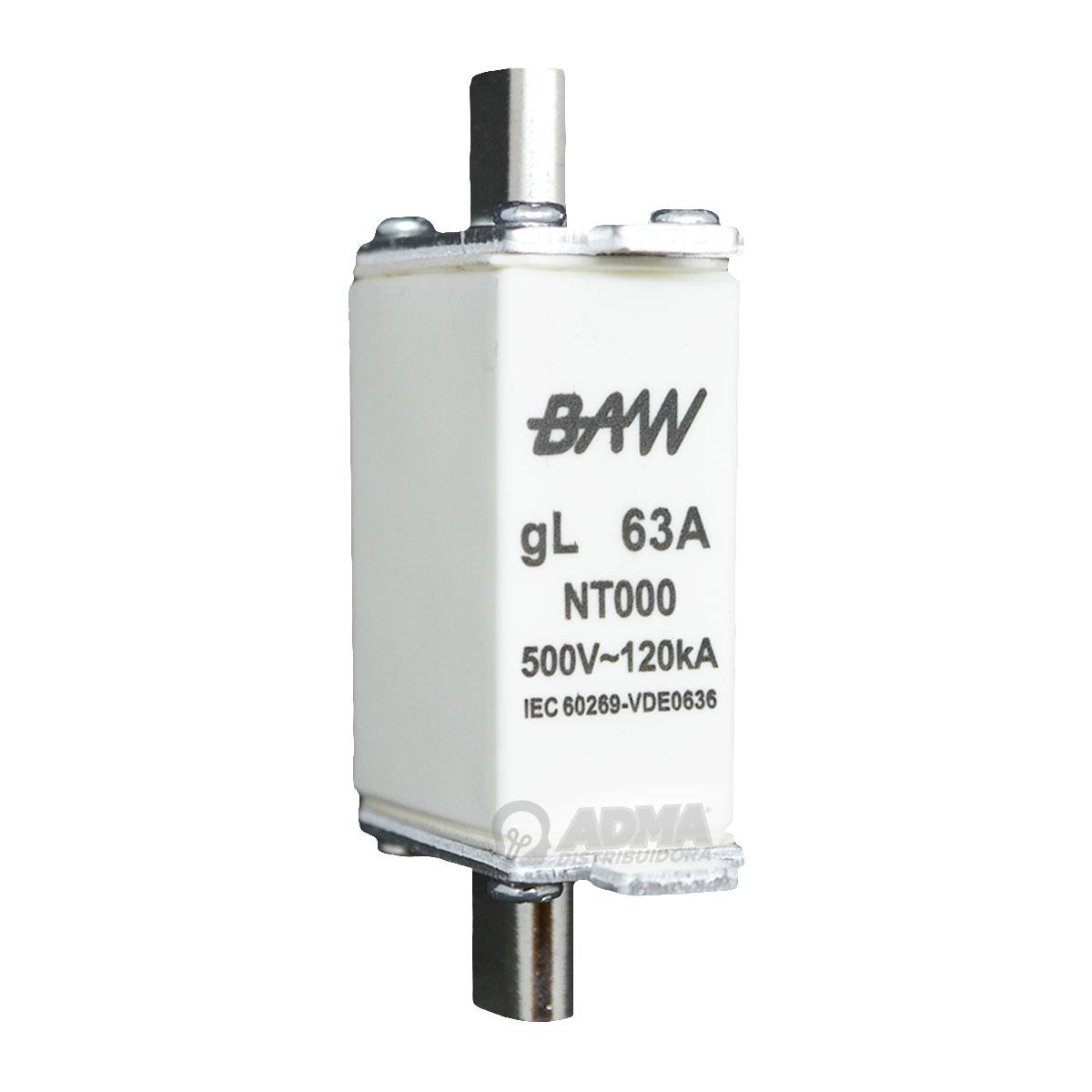 FUSIBLE ACR NH000 IN=63A GL. ICC 120KA
