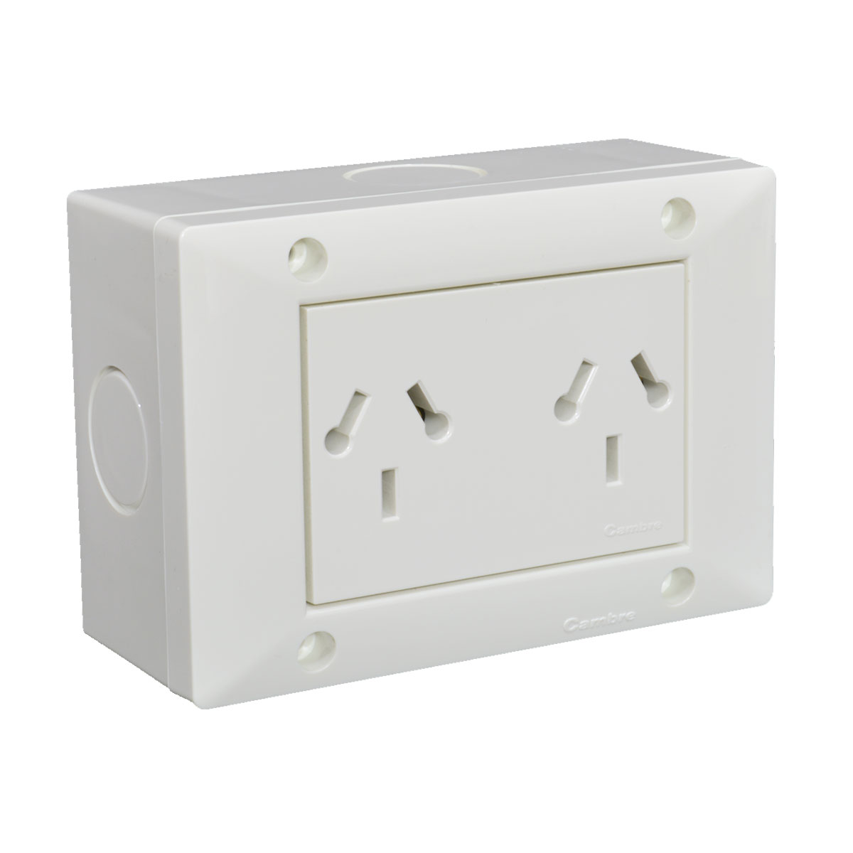 CAJA SOBREPONER 4 MODULO + TOMA DOBLE COMBINADO COMBO X1