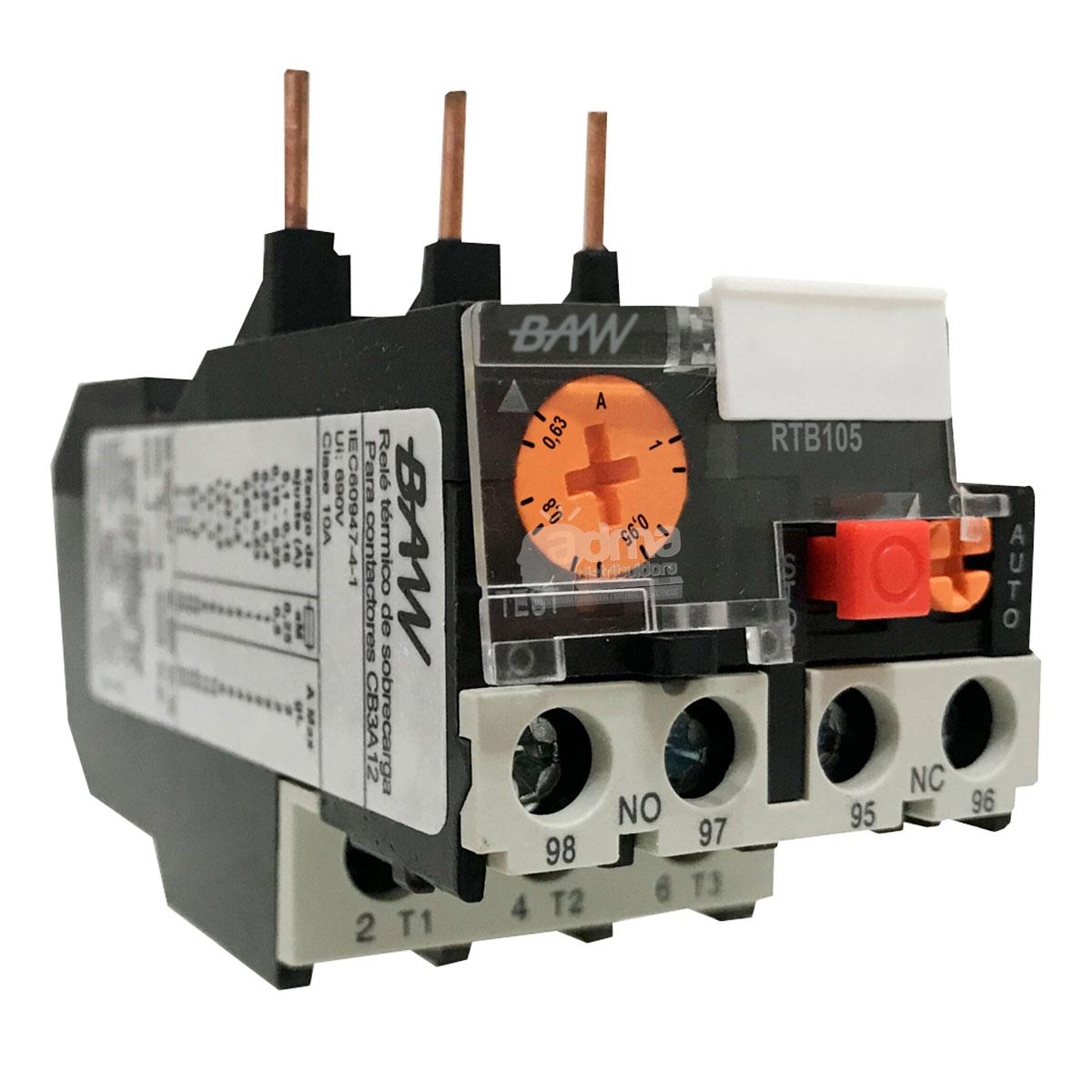 RELE TERMICO TRIPOLAR 0,63 A 1A (A12-A32)