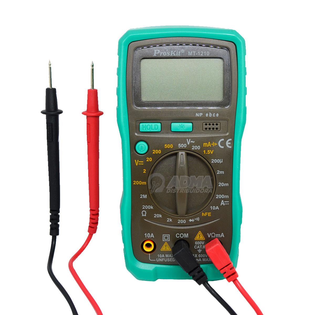 TESTER DIGITAL PROF COMPACTO PROSKIT MT-1210