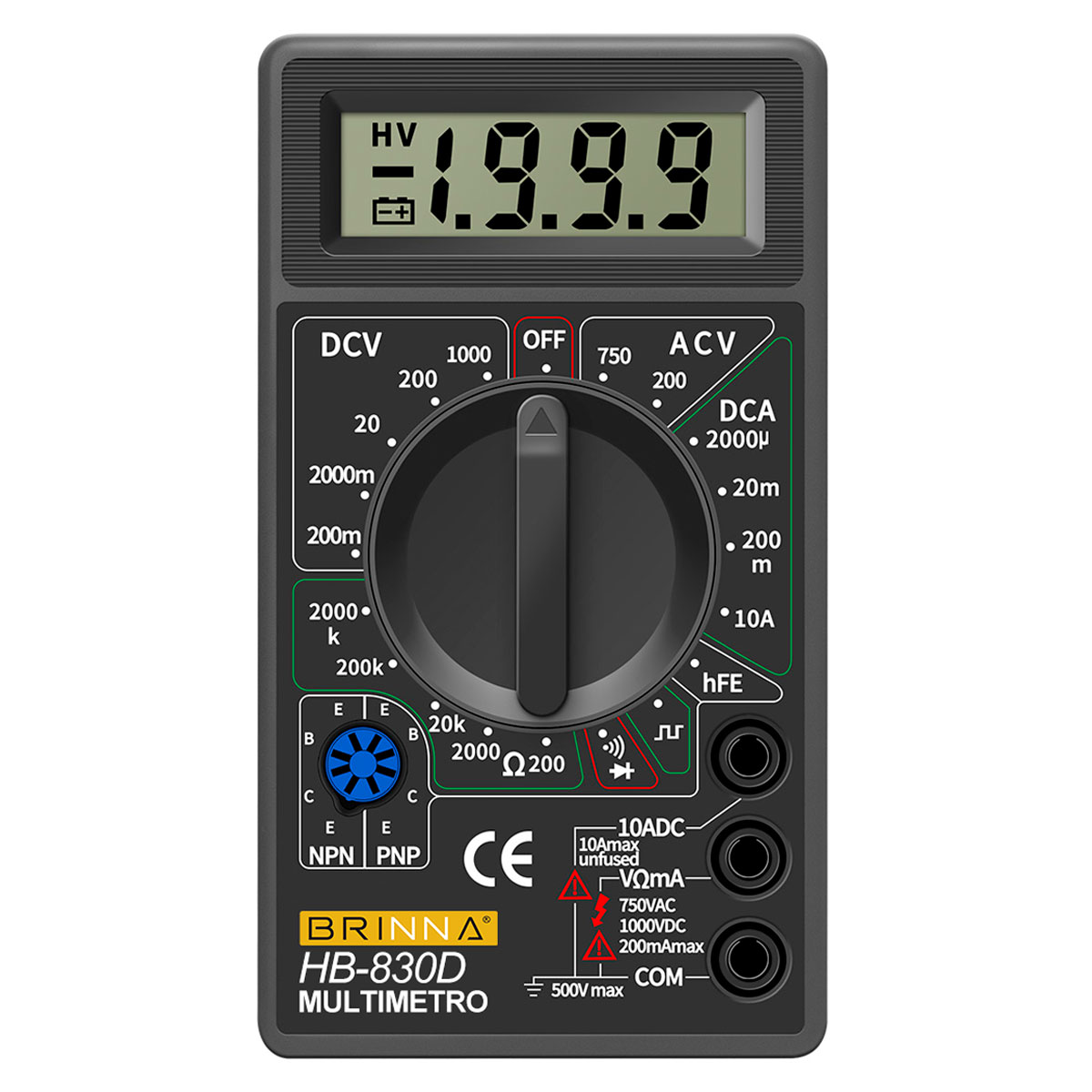 MULTIMETRO BRINNA HB-830D