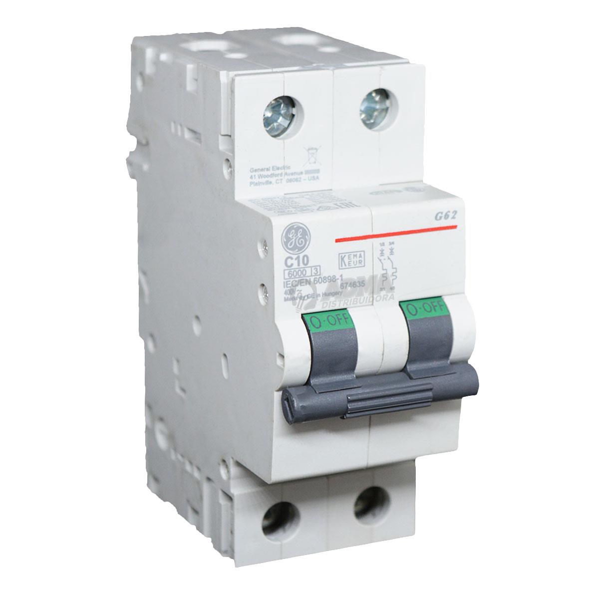 TERMICA BIPOLAR 10A 6KA CURVA C GE