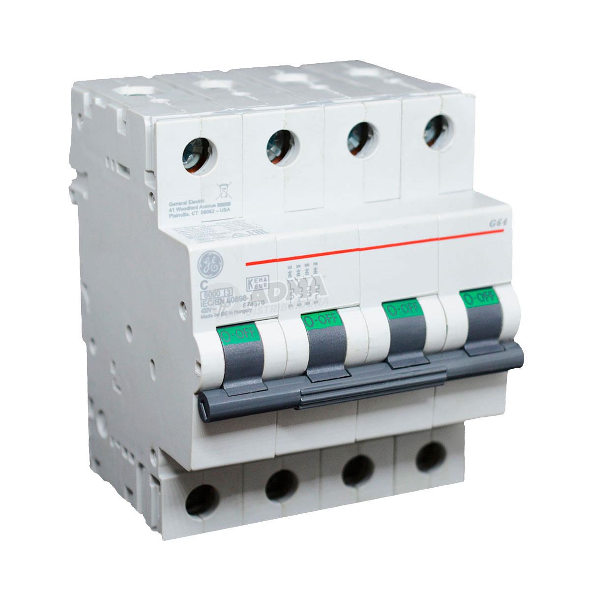 TERMICA TETRAPOLAR 15A 6KA CURVA C GE