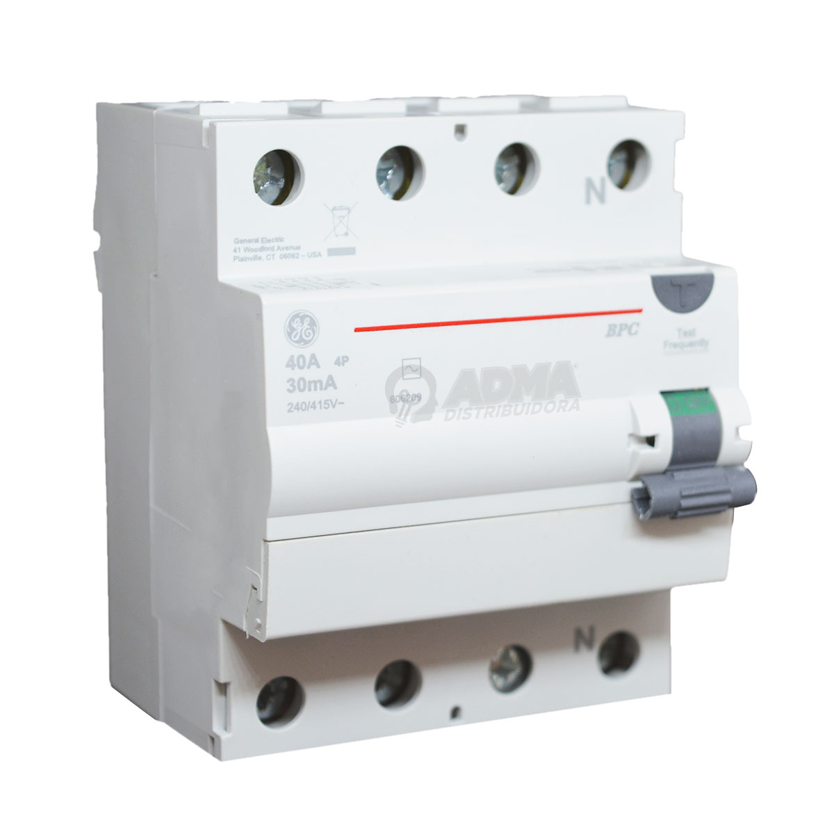DISYUNTOR DIFERENCIAL TETRAPOLAR 40A