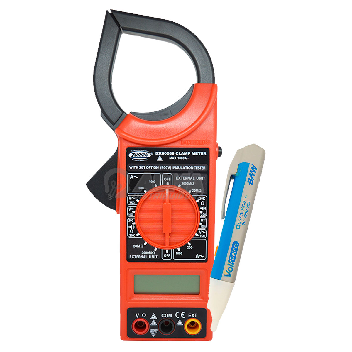 PINZA AMPEROMETRICA DIGITAL ZR-266V + BUSCAPOLO INDUCTIVO