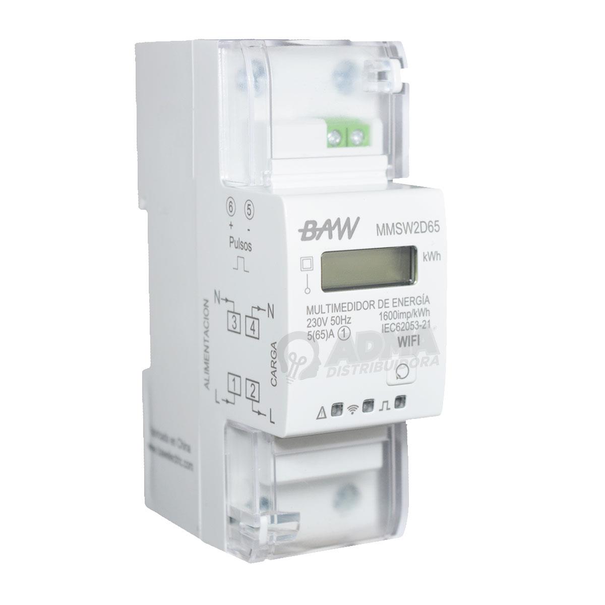 MEDIDOR KWH WIFI 6+1 DIG 5(65)A-230V- 2