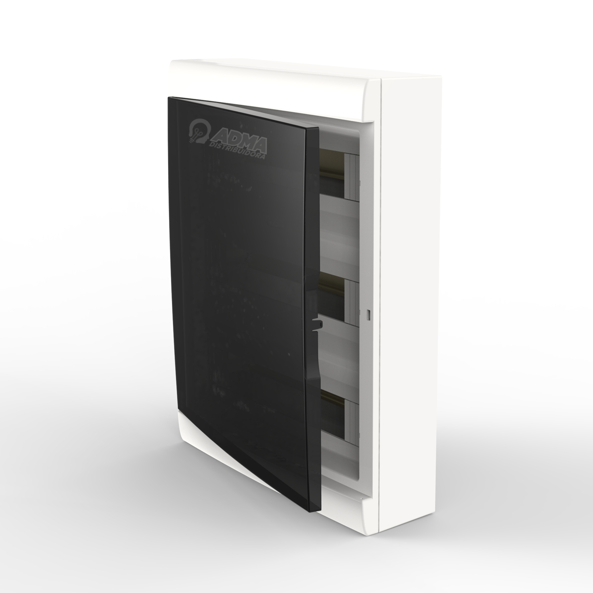 CAJA SOBREPONER 48 POLOS BLANCO PUERTA FUME Q ENERGY