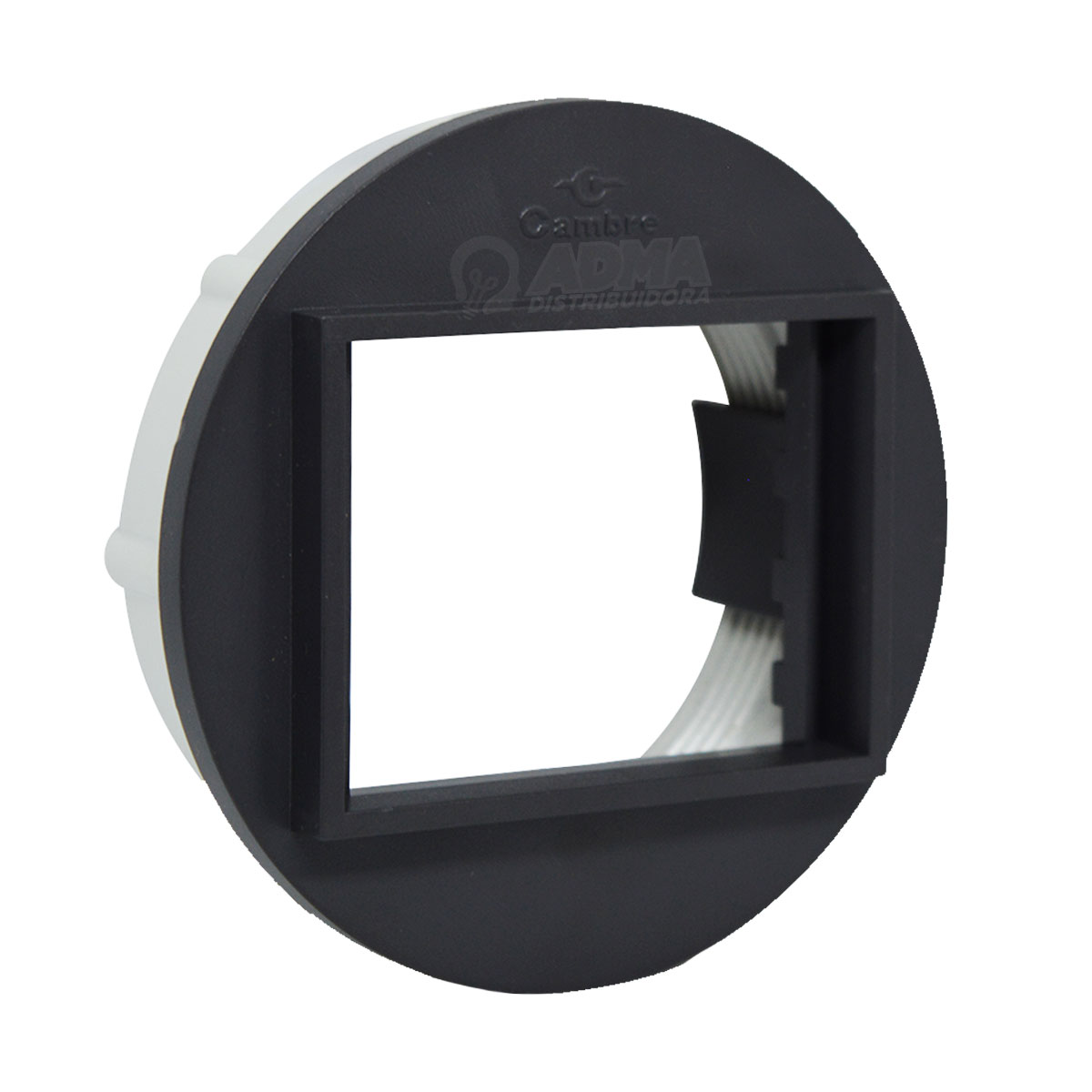 ADAPTADOR CIRCULAR P/ TABLERO 60MM GRIS CAMBRE