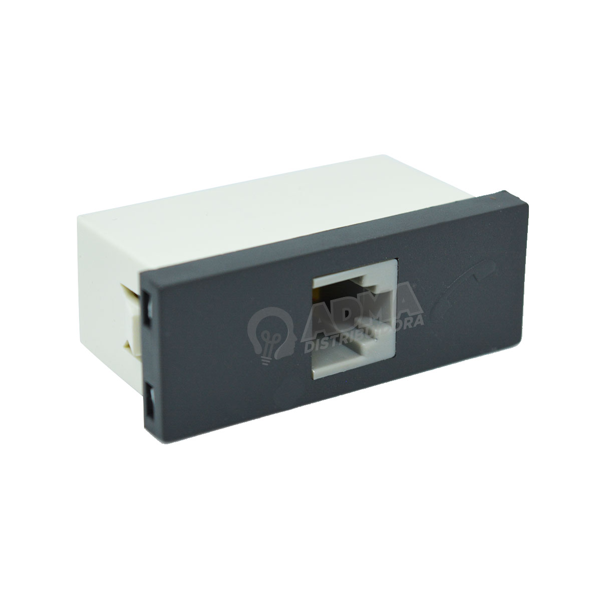 MODULO TELEFONO AMERICANO - 2 PIN GRIS CAMBRE