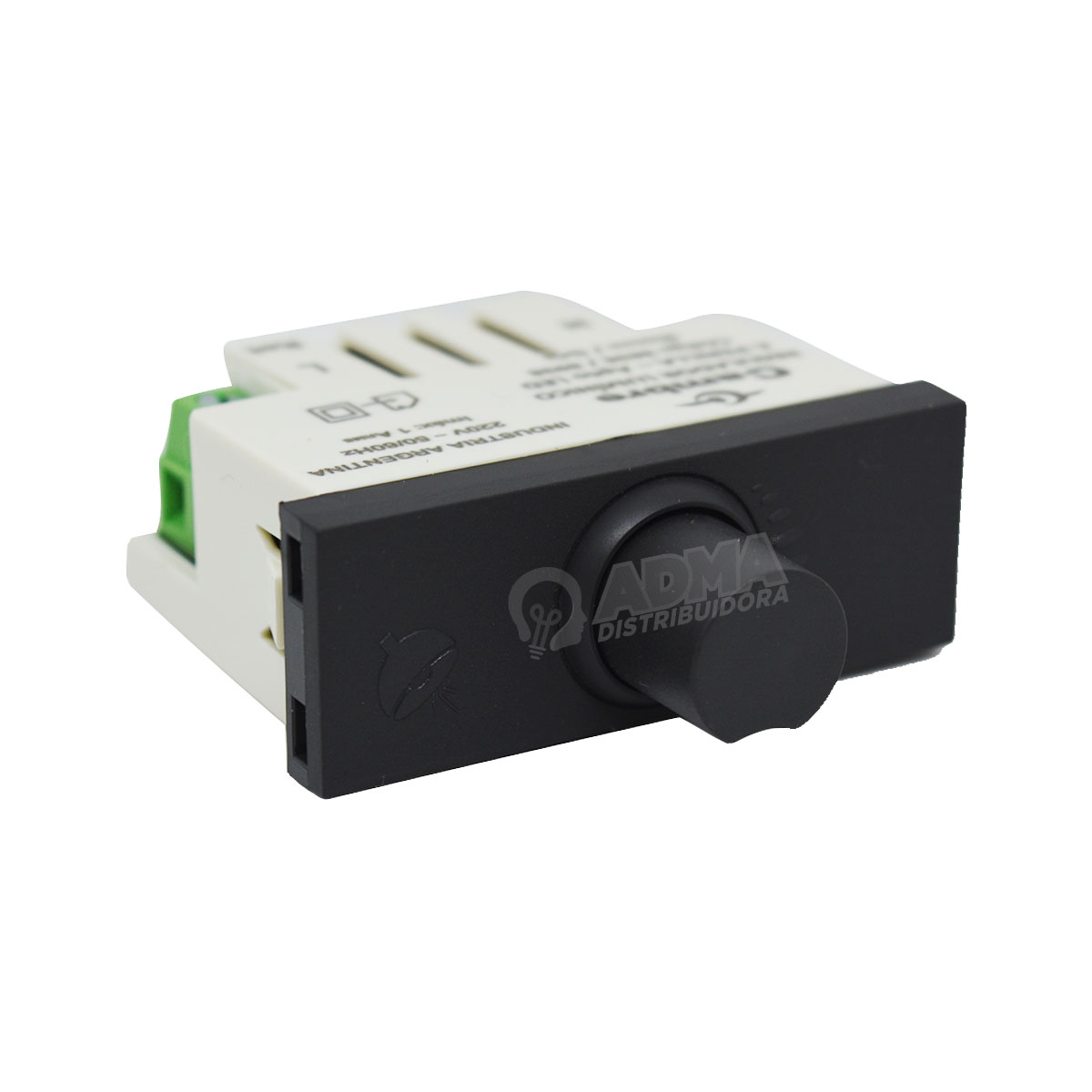 MODULO REGULADOR LUMINICO C/ PERILLA APTO LED GRIS CAMBRE