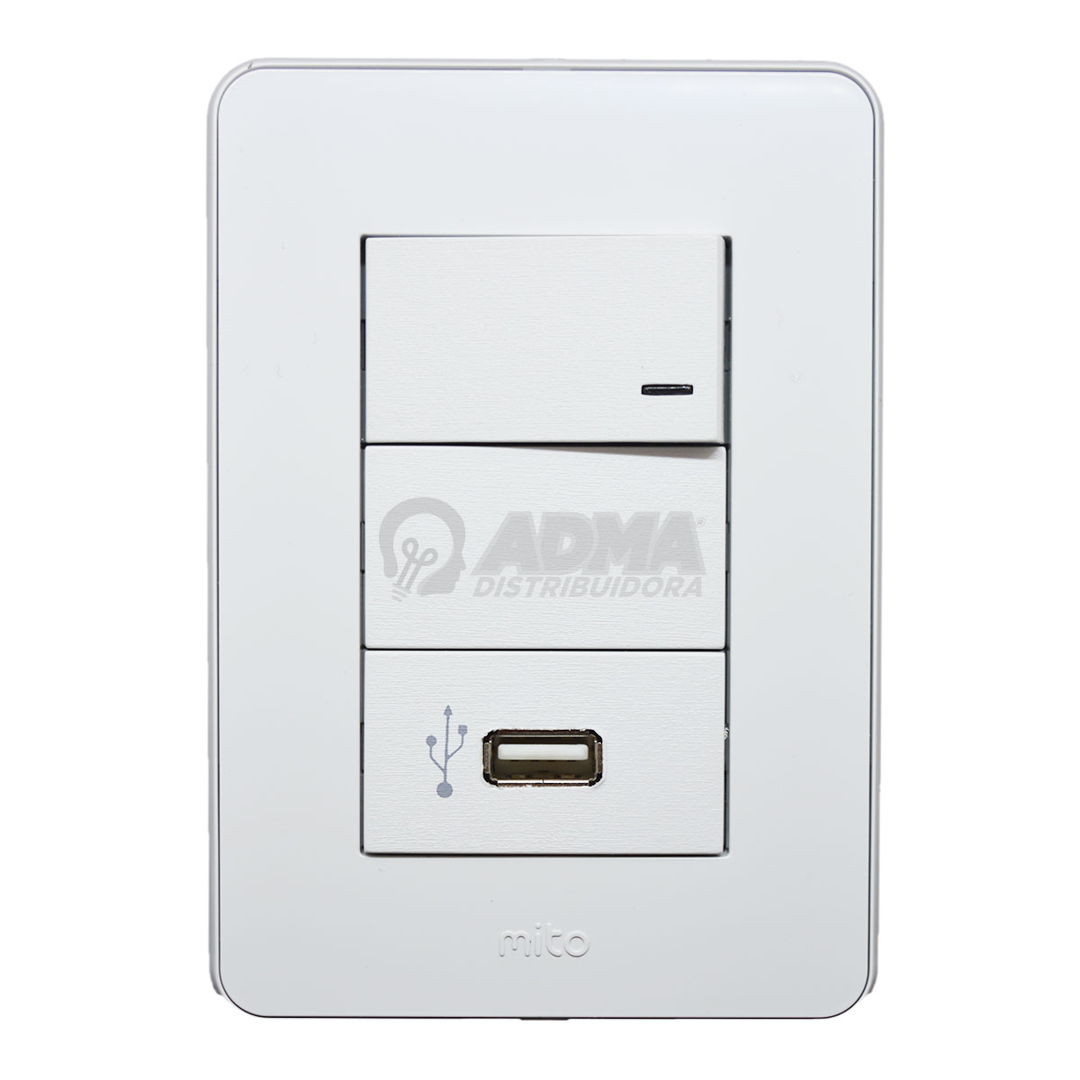 BASTIDOR COMPLETO JELUZ MITO PUNTO + USB 1A EA