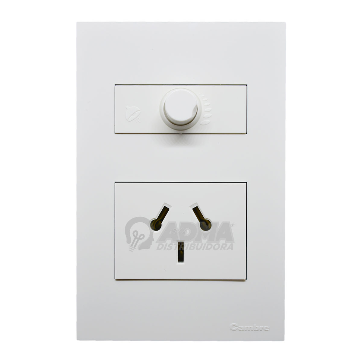 BASTIDOR COMPLETO SIGLO XXI + DIMMER + TOMA COMBINADO