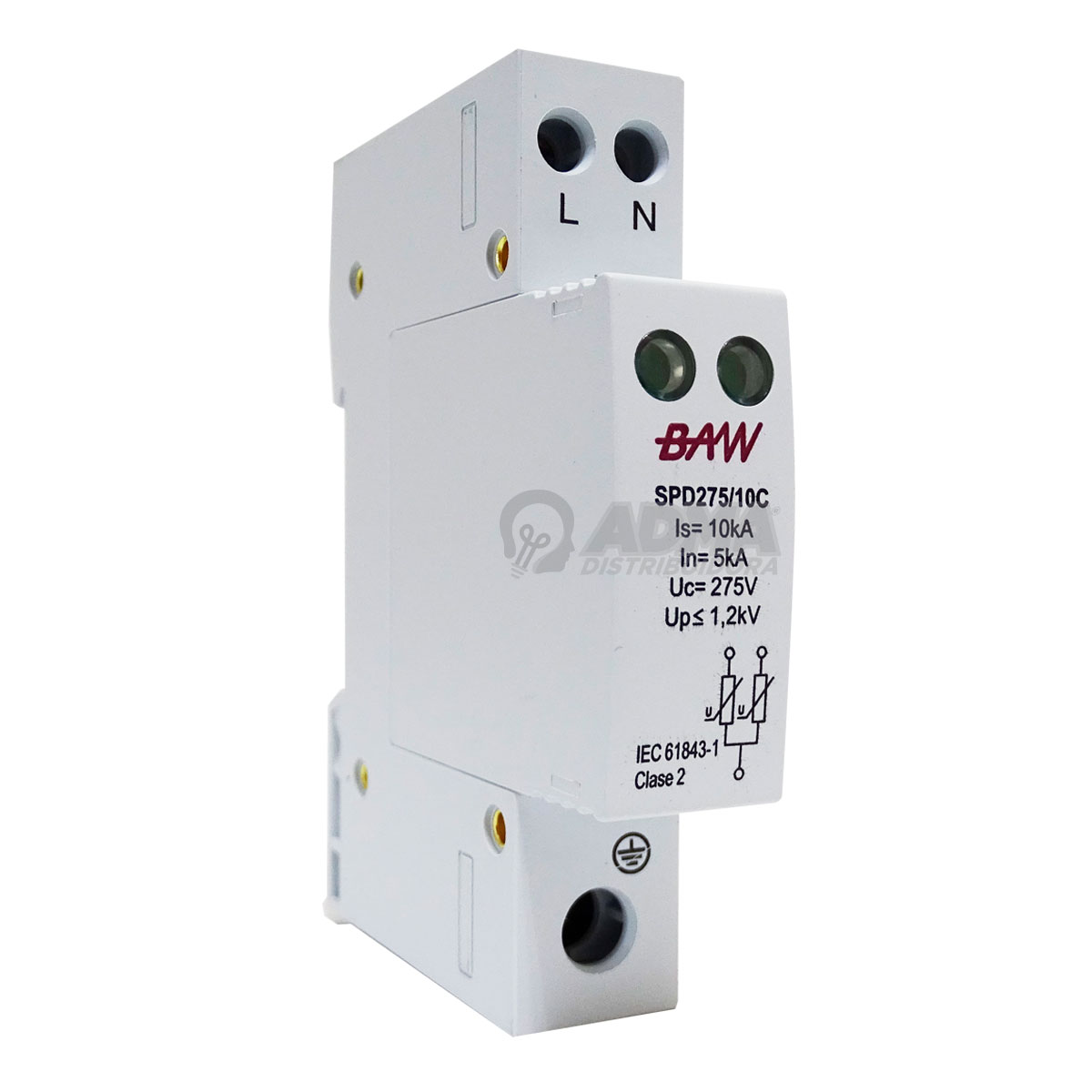 DESCARGADOR SOBRETENSIONES 1P+N 275V-10