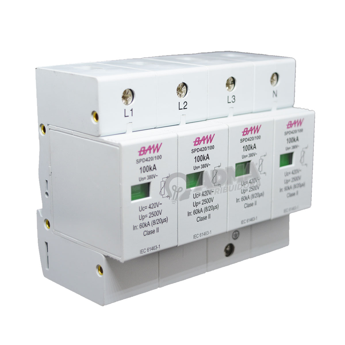 DESCARGADOR SOBRETENSIONES 4P 100KA-2 5