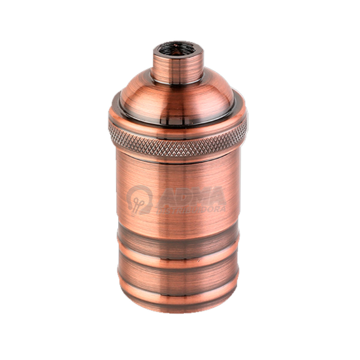 PORTALAMPARA ALUMINIO E27 VINTAGE COBRE