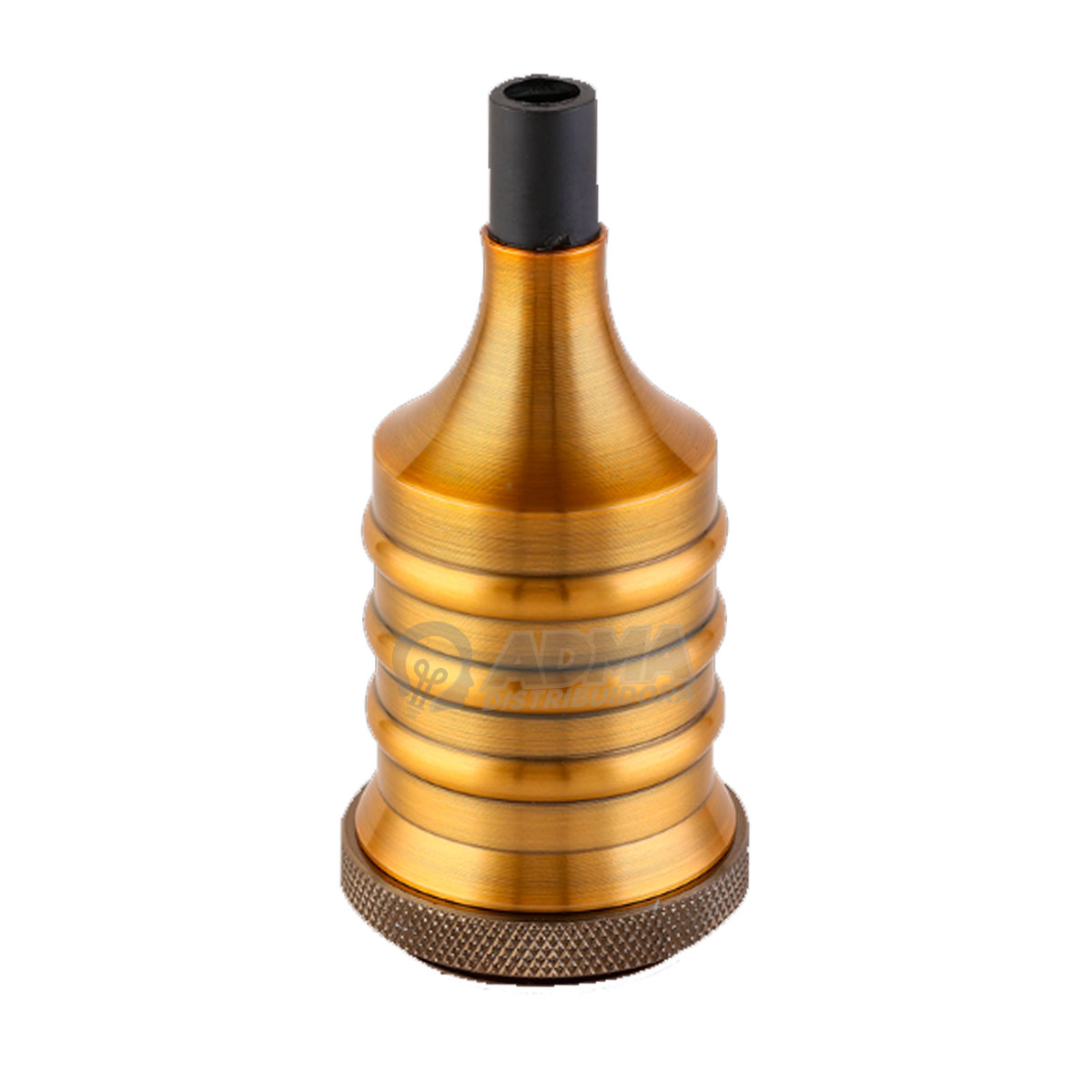 PORTALAMPARA ALUMINIO E27 DIXON BRONCE BRILLANTE