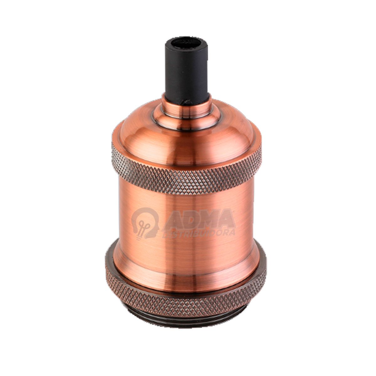 PORTALAMPARA ALUMINIO E27 JERSEY COBRE