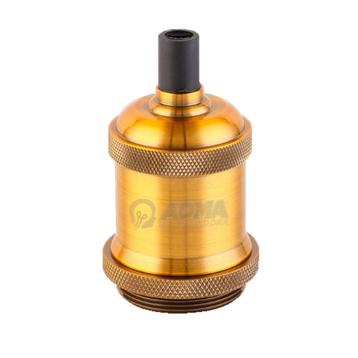PORTALAMPARA ALUMINIO E27 JERSEY BRONCE BRILLANTE