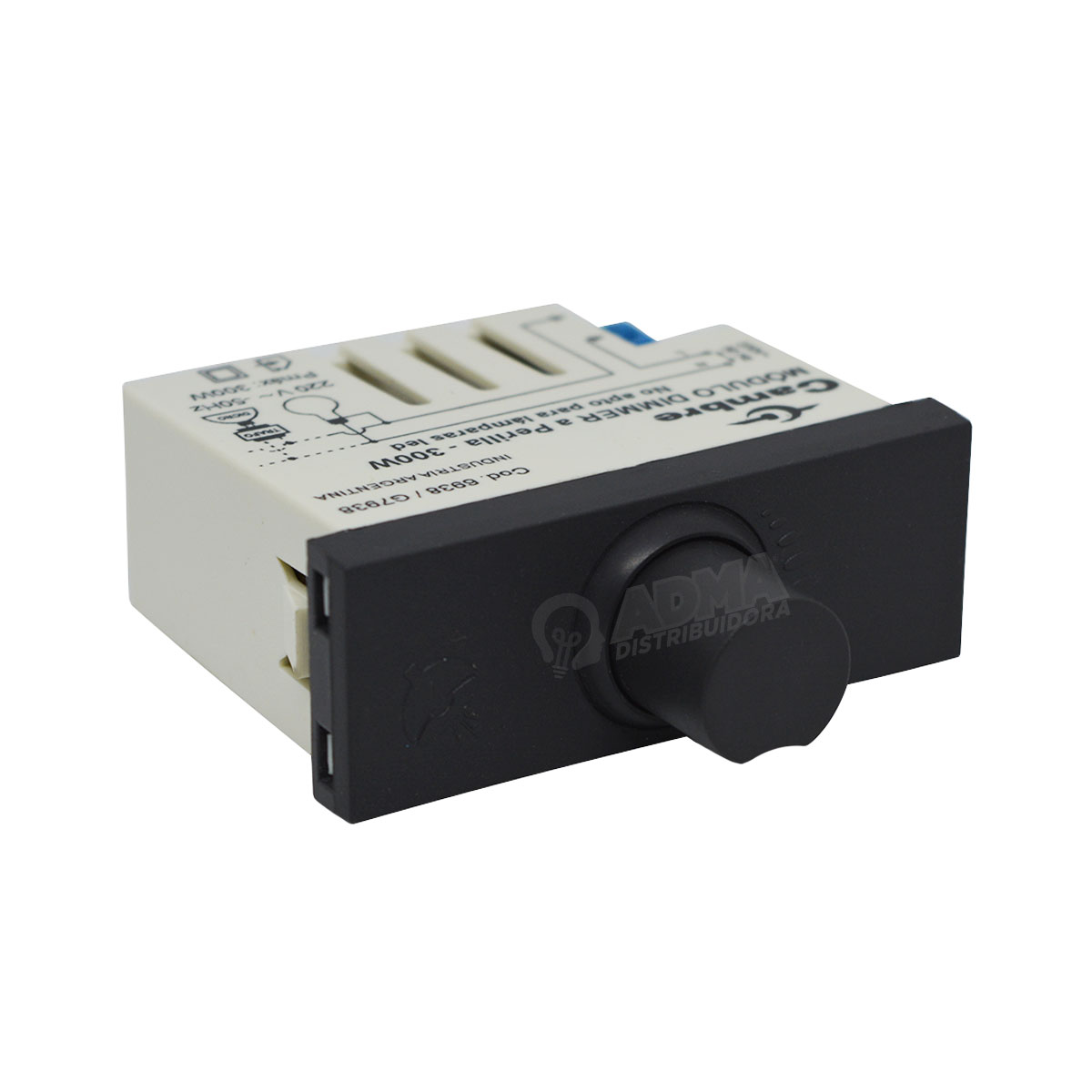 MODULO DIMMER REGULADOR LUMINÍNICO GRIS 300W CAMBRE