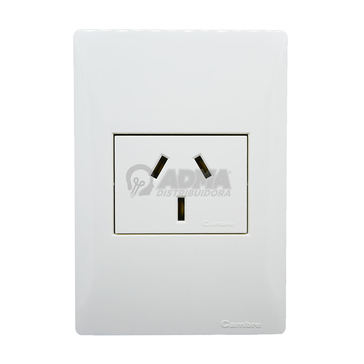 TAPA BASTIDOR CAMBRE SIGLO XXII + TOMA 20A BLANCO