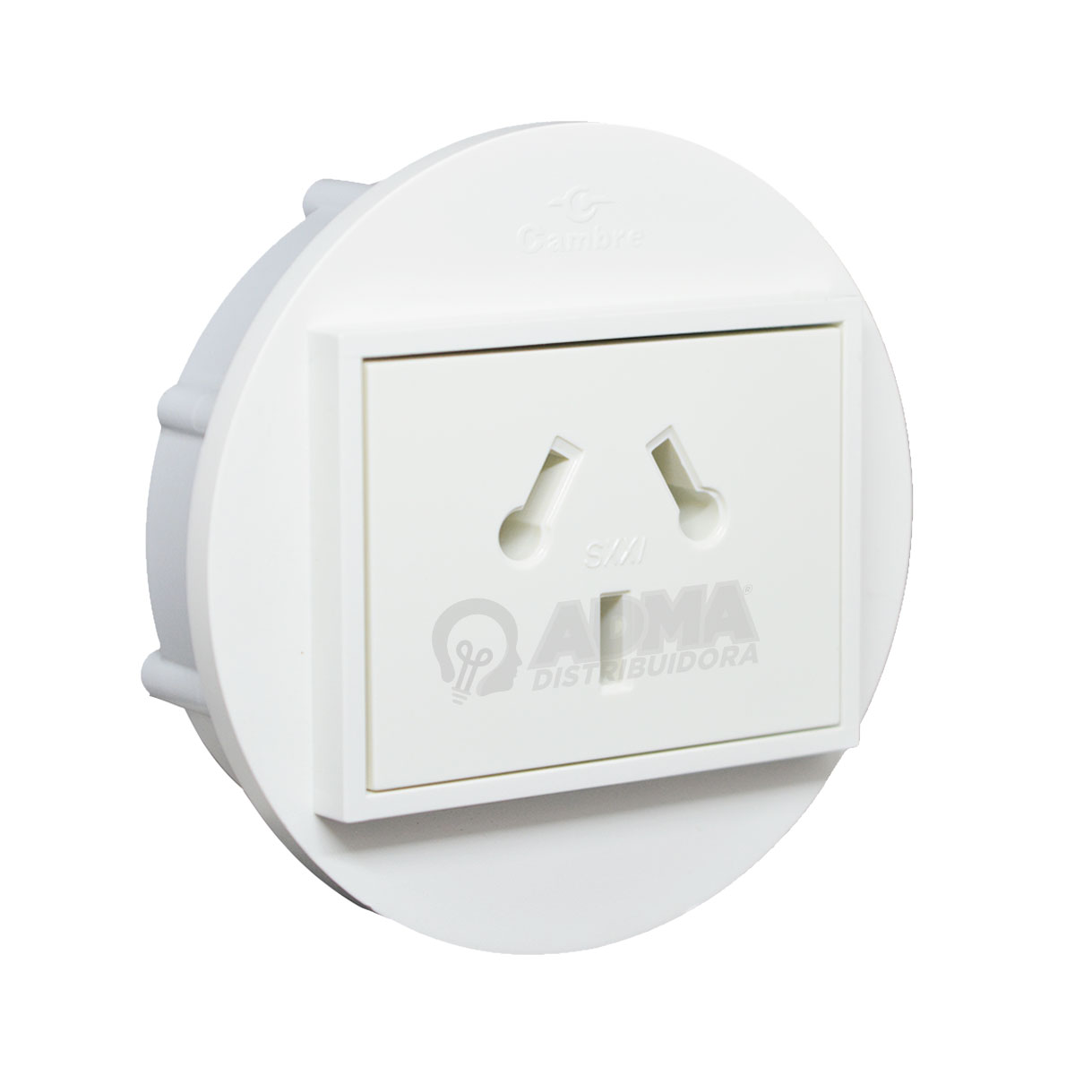 ADAPTADOR TABLERO + TOMA COMBINADO BLANCO