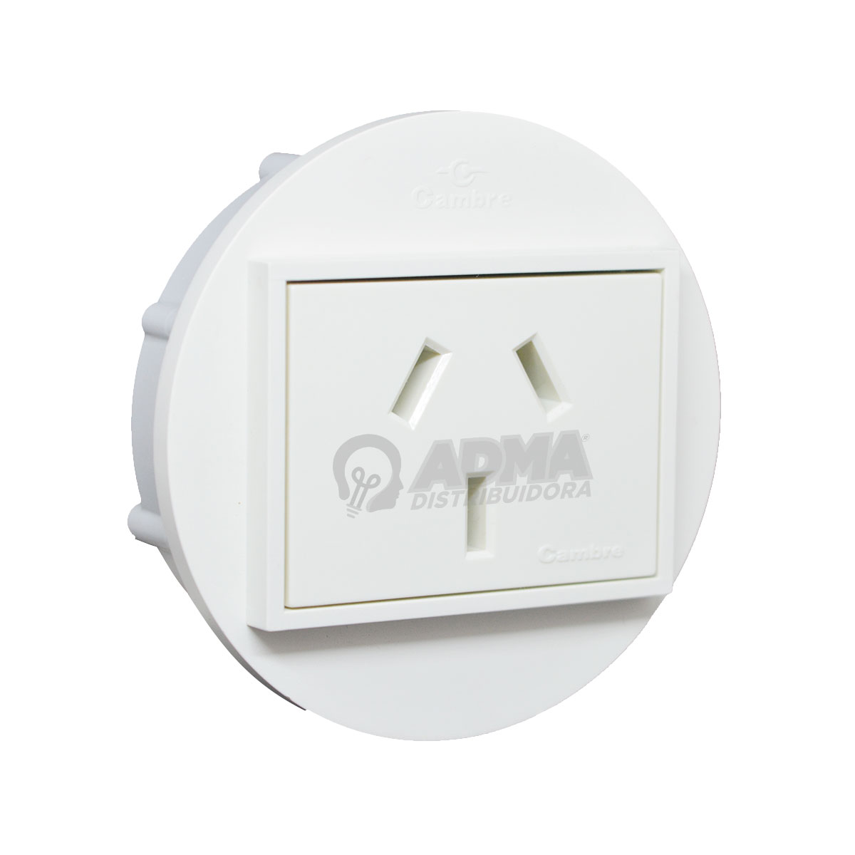 ADAPTADOR TABLERO + TOMA NORMALIZADO BLANCO