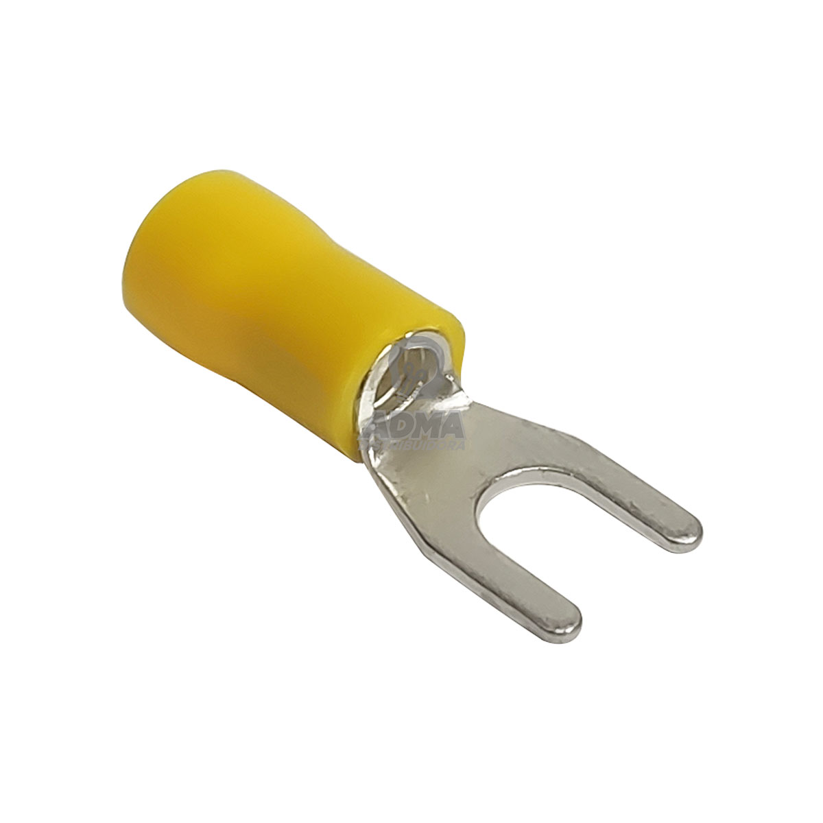 TERMINAL PREAISLADO AMARILLO HORQUILLA SECCION 2,5 - 6MM / ANCHO 4MM