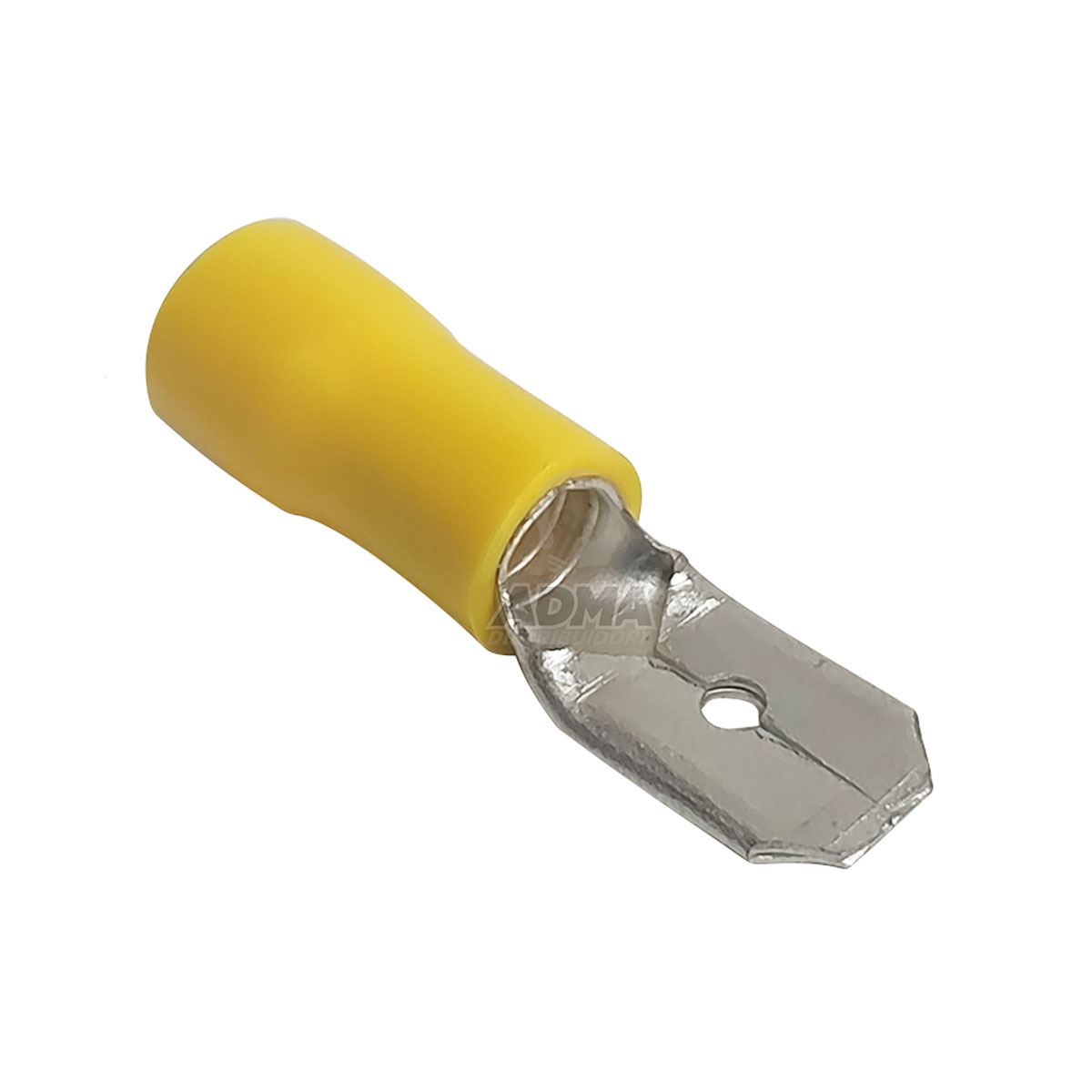 TERMINAL PREAISLADO AMARILLO PALA MACHO SECCION 2,5 - 6MM / ANCHO 6,3MM LCT