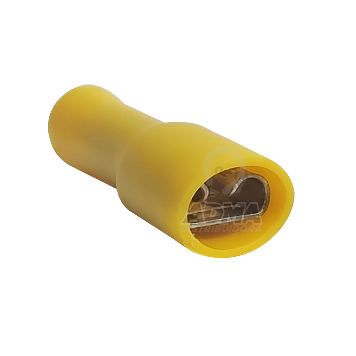 TERMINAL PREAISLADO ENTERO AMARILLO PALA HEMBRA SECCION 2,5 - 6MM / ANCHO 6,3MM
